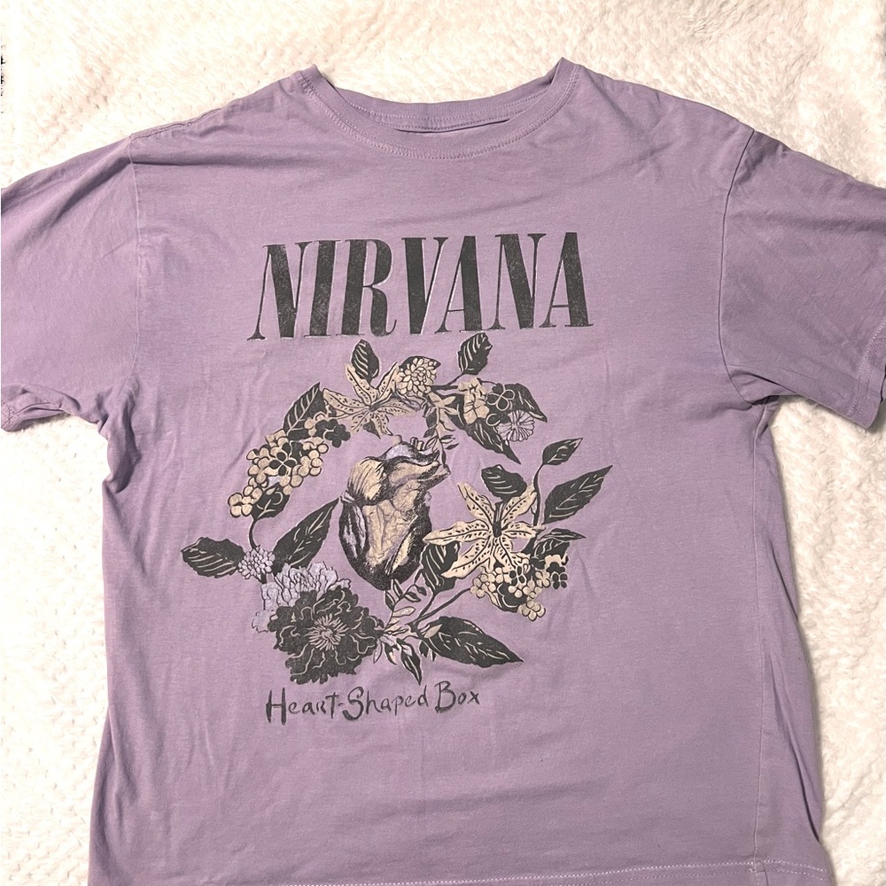 Nirvana tee-purple